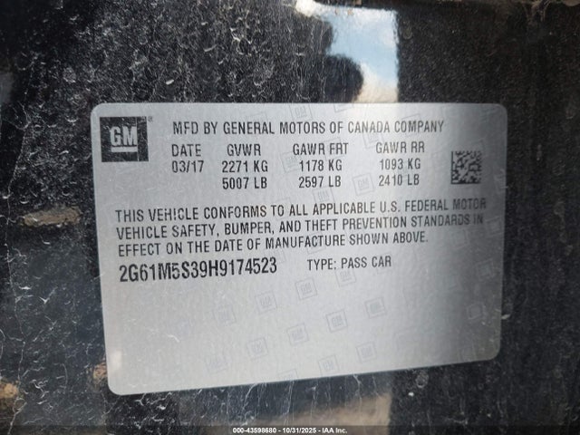 2017 CADILLAC XTS 2G61M5S39H9174523 Photo 8