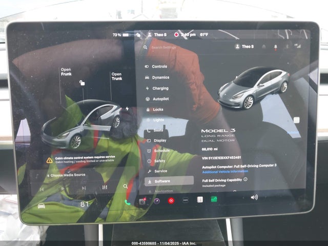 2019 TESLA MODEL 3 5YJ3E1EBXKF453481 Photo 6