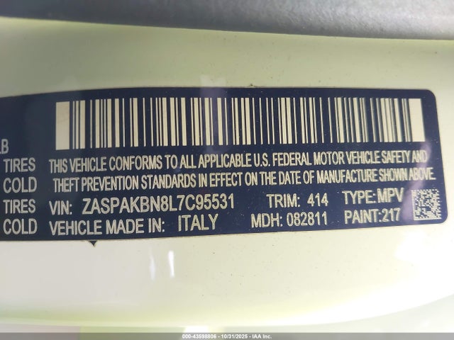 ZASPAKBN8L7C95531 Alfa Romeo Stelvio Ti Awd