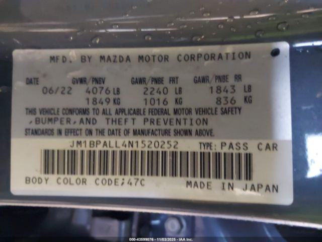 2022 MAZDA MAZDA3 JM1BPALL4N1520252 Photo 8