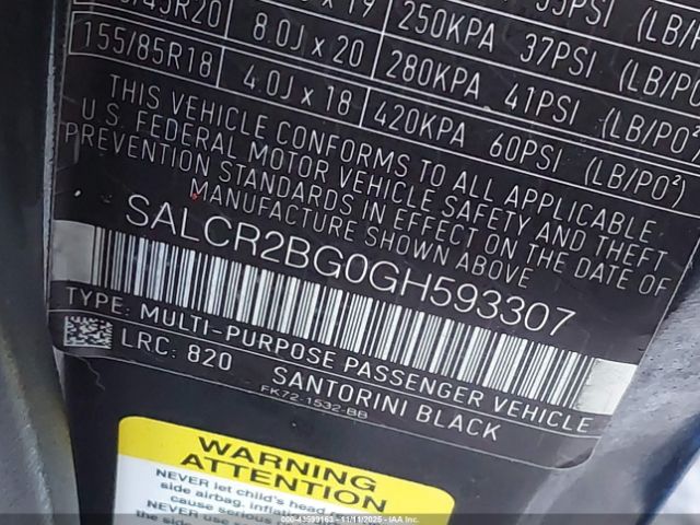 2016 LAND ROVER DISCOVERY SPORT SALCR2BG0GH593307 Photo 8