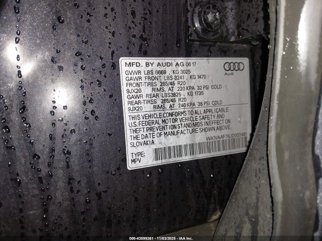 2018 AUDI Q7 WA1VAAF76JD002451 Photo 8