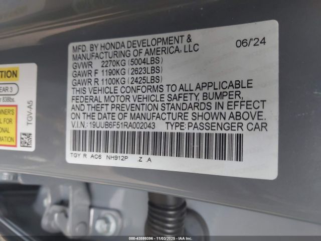 2024 ACURA TLX 19UUB6F51RA002043 Photo 8