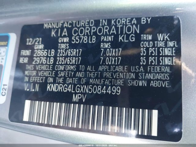 2022 KIA SORENTO HYBRID KNDRG4LGXN5084499 Photo 8