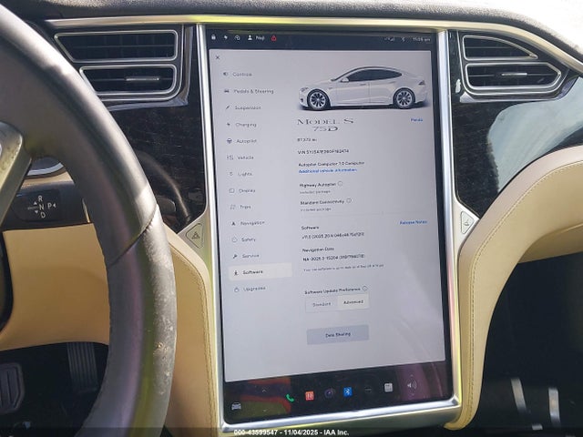 43599547 :رقم المزاد ، 5YJSA1E26GF162474 vin ، 2016 Tesla Model S 60d/70d/75d/85d/90d مزاد بيع