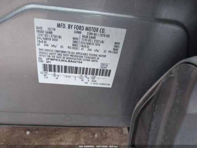 2020 FORD EDGE 2FMPK3J93LBA42104 Photo 8