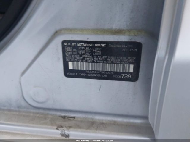 2014 MITSUBISHI MIRAGE ML32A3HJ7EH010976 Photo 8