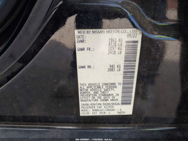 2023 NISSAN ALTIMA 1N4BL4DV5PN306966 Photo 8