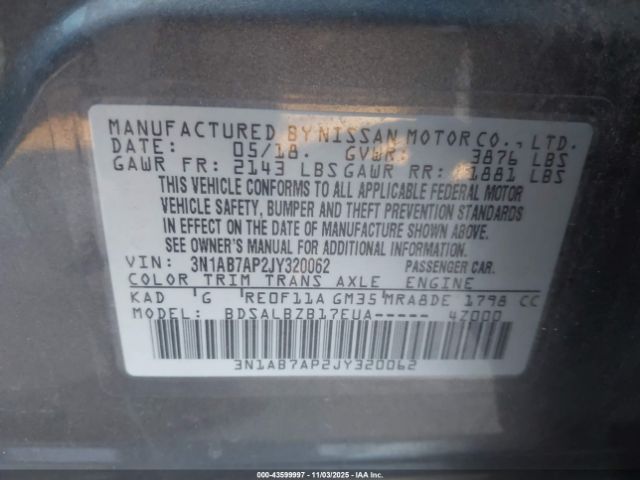 2018 NISSAN SENTRA 3N1AB7AP2JY320062 Photo 8