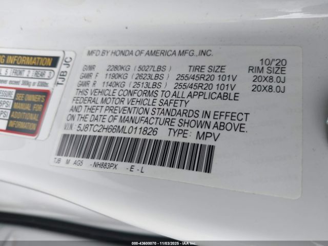 2021 ACURA RDX 5J8TC2H66ML011826 Photo 8