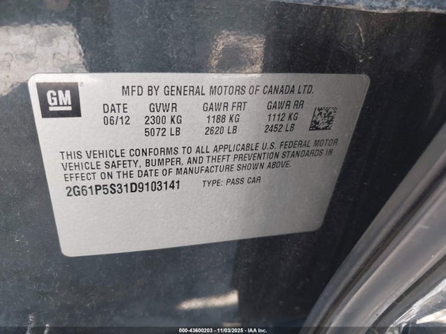 2013 CADILLAC XTS 2G61P5S31D9103141 Photo 8