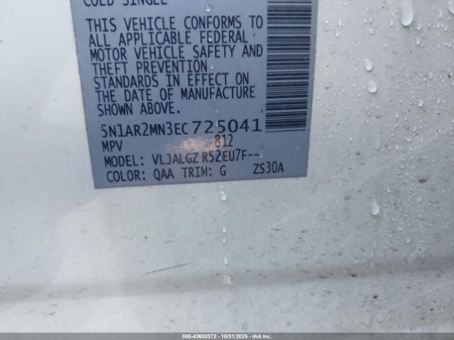 2014 NISSAN PATHFINDER 5N1AR2MN3EC725041 Photo 8