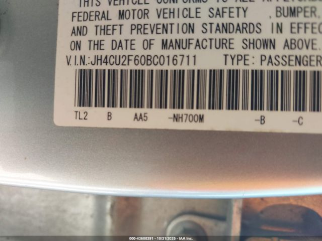 2011 ACURA TSX JH4CU2F60BC016711 Photo 8