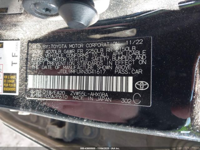 2022 TOYOTA PRIUS JTDL9MFUXN3041617 Photo 8