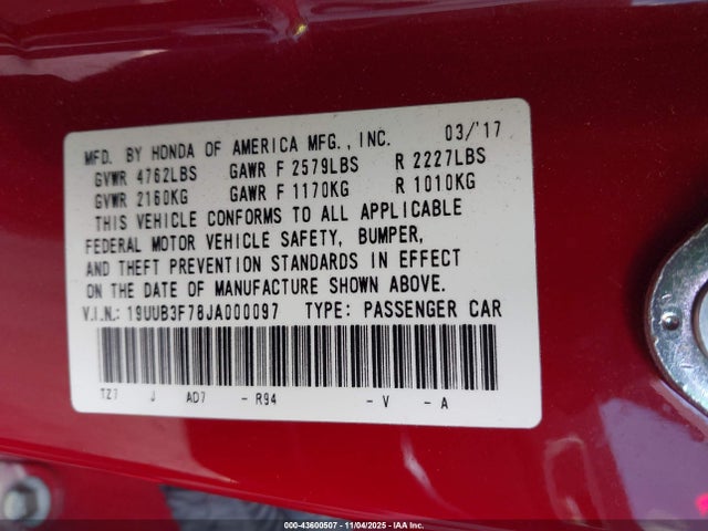 Acura Tlx Advance Pkg 2018 19UUB3F78JA000097 Image 9