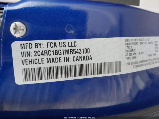 2021 CHRYSLER PACIFICA 2C4RC1BG7MR543100 Photo 8