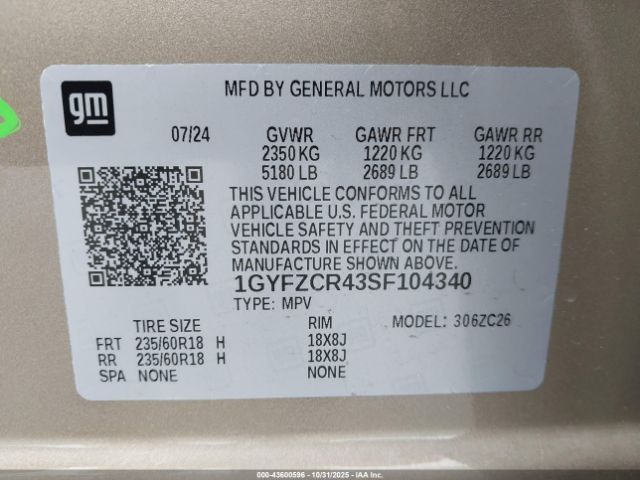 2025 CADILLAC XT4 1GYFZCR43SF104340 Photo 8
