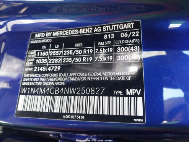 2022 MERCEDES-BENZ GLB 250 W1N4M4GB4NW250827 Photo 8