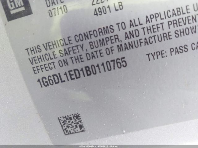 2011 CADILLAC CTS 1G6DL1ED1B0110765 Photo 8