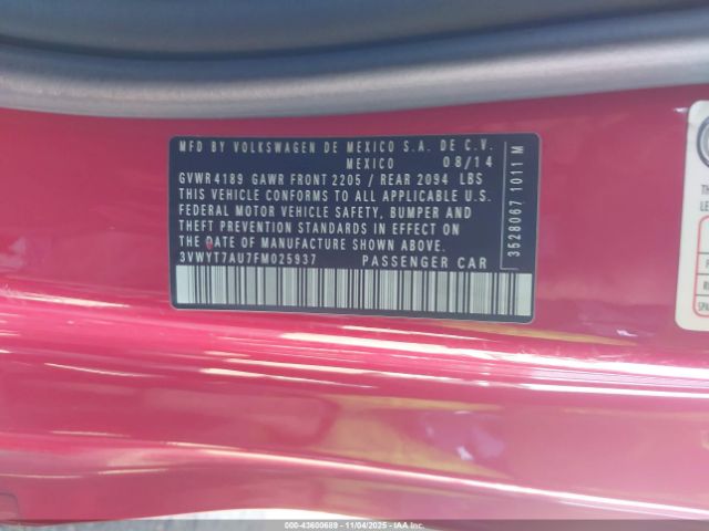 2015 VOLKSWAGEN GOLF GTI 3VWYT7AU7FM025937 Photo 8