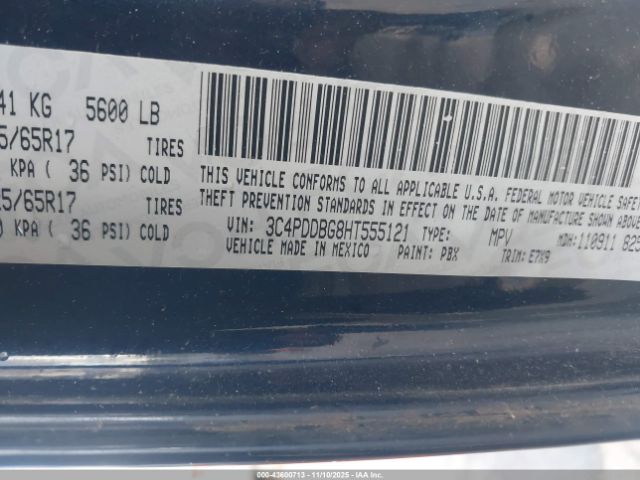 2017 DODGE JOURNEY 3C4PDDBG8HT555121 Photo 8