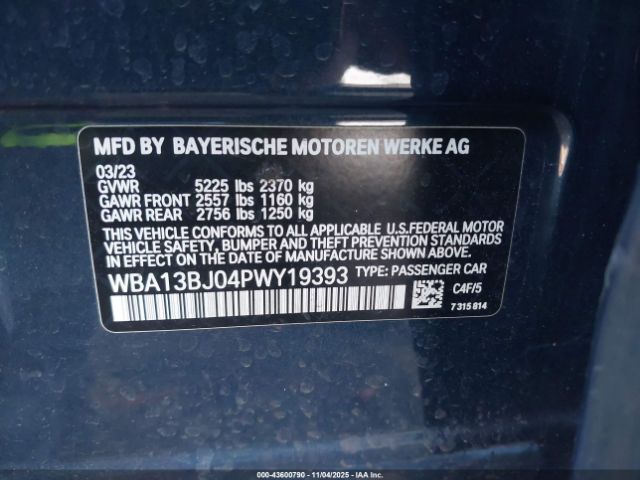 2023 BMW 530 WBA13BJ04PWY19393 Photo 8