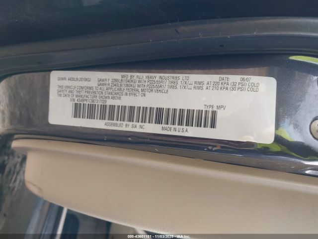 2008 SUBARU OUTBACK 4S4BP61C987317029 Photo 8