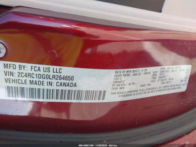 2020 CHRYSLER VOYAGER 2C4RC1DG0LR264650 Photo 8