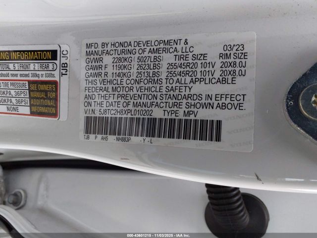 2023 ACURA RDX 5J8TC2H8XPL010202 Photo 8