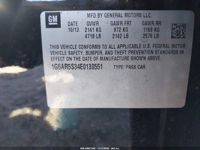 2014 CADILLAC CTS 1G6AR5S34E0130551 Photo 8