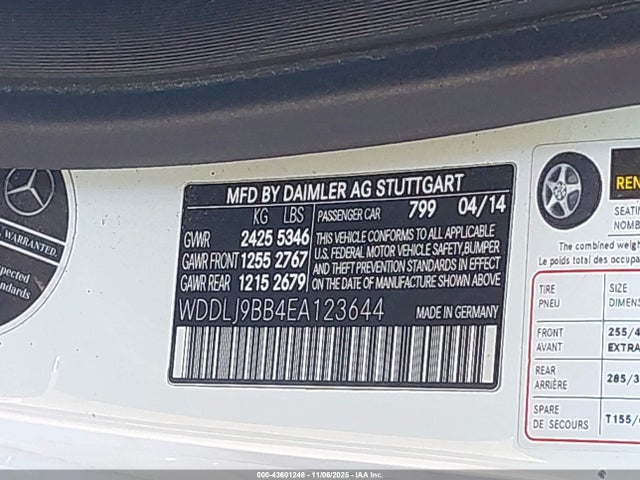 2014 MERCEDES-BENZ CLS 550 WDDLJ9BB4EA123644 Photo 8