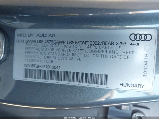 2015 AUDI A3 WAUBFGFF2F1010041 Photo 8