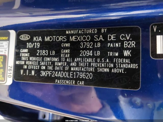 2020 KIA FORTE 3KPF24AD0LE179620 Photo 8