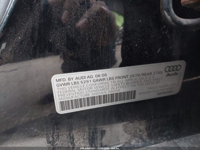 2007 AUDI A6 WAUDH74F07N016582 Photo 8