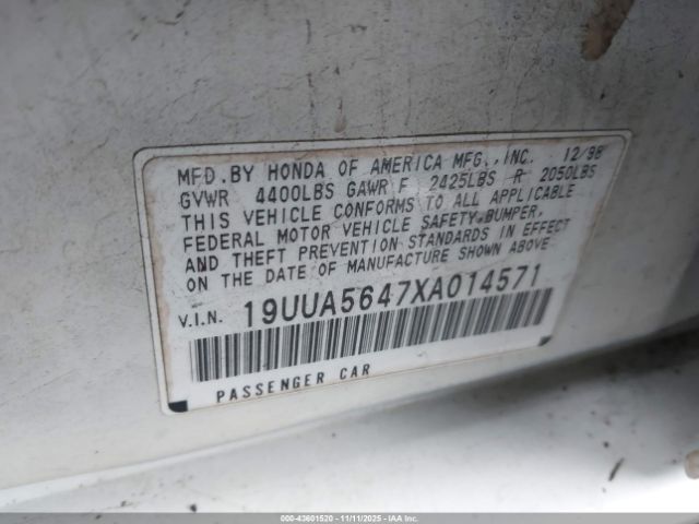 1999 ACURA TL 19UUA5647XA014571 Photo 8