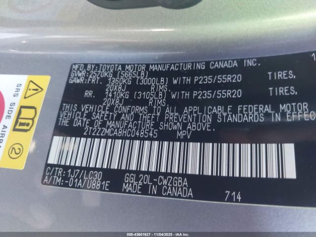 2017 LEXUS RX 350 2T2ZZMCA8HC048545 Photo 8