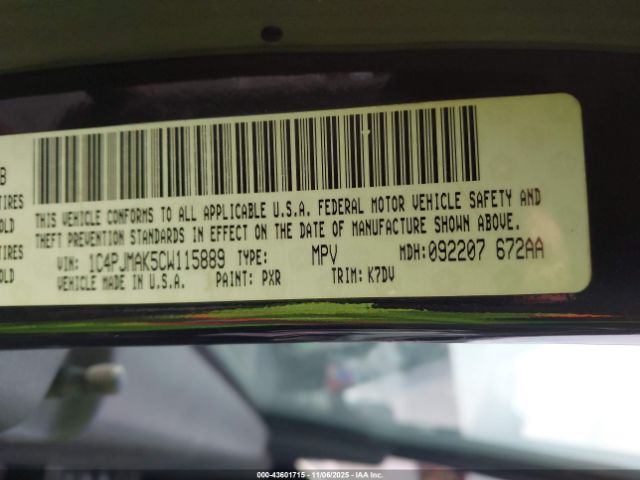 2012 JEEP LIBERTY 1C4PJMAK5CW115889 Photo 8