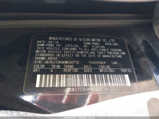 2019 NISSAN ROGUE SPORT JN1BJ1CR0KW630710 Photo 8