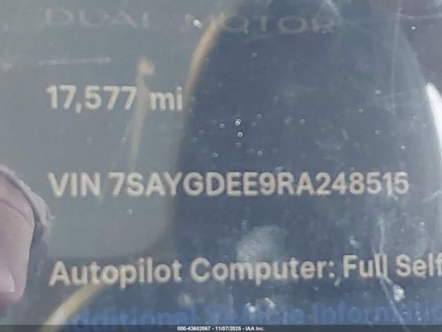 2024 TESLA MODEL Y 7SAYGDEE9RA248515 Photo 8