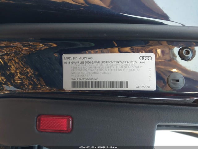2019 AUDI A6 WAUL2AF22KN029945 Photo 8