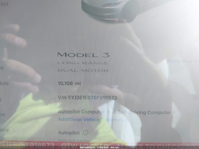 2025 TESLA MODEL 3 5YJ3E1EB7SF918573 Photo 6