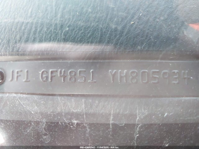Auction sale of the 2000 Subaru Outback, vin: JF1GF4851YH805934, lot number: 43602342