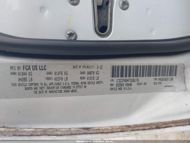 2015 DODGE DART 1C3CDFBB4FD336176 Photo 8