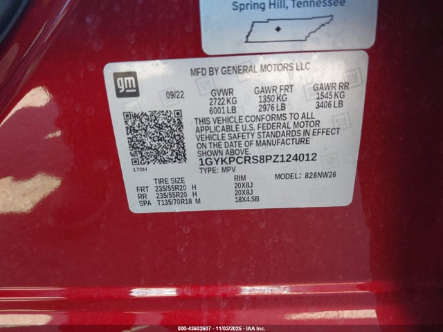 2023 CADILLAC XT6 1GYKPCRS8PZ124012 Photo 8