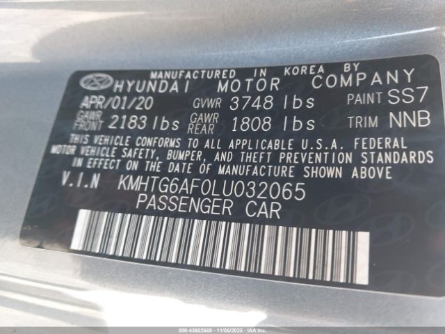 2020 HYUNDAI VELOSTER KMHTG6AF0LU032065 Photo 8