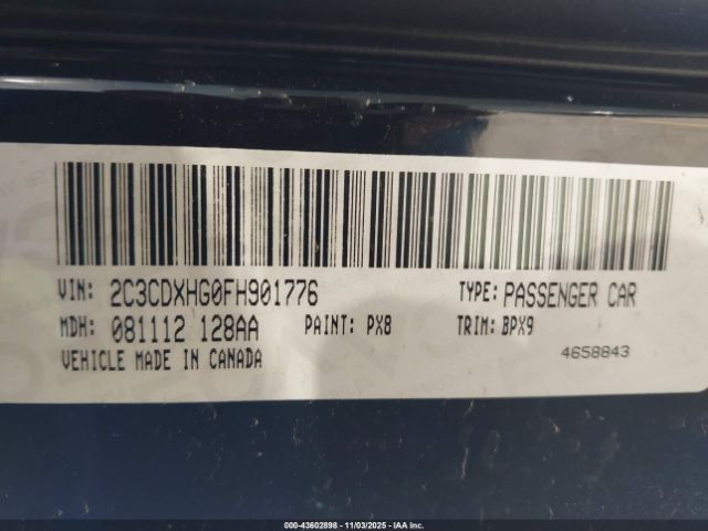 2015 DODGE CHARGER 2C3CDXHG0FH901776 Photo 8