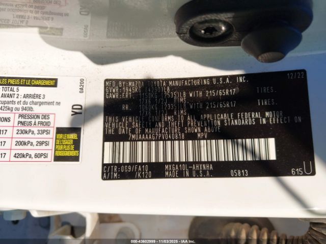 2023 TOYOTA COROLLA CROSS 7MUAAAAG7PV040818 Photo 8