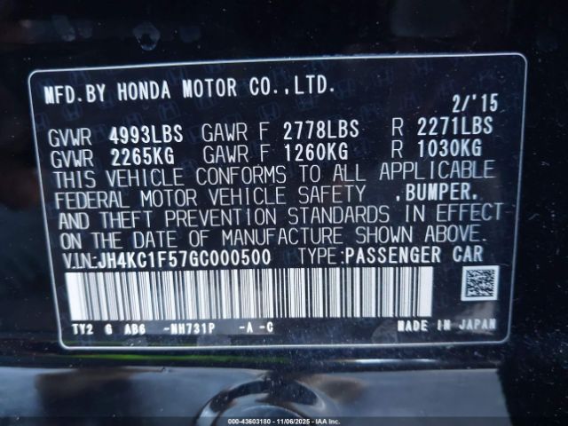 2016 ACURA RLX JH4KC1F57GC000500 Photo 8