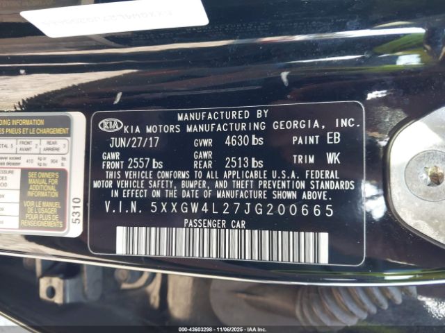 2018 KIA OPTIMA 5XXGW4L27JG200665 Photo 8
