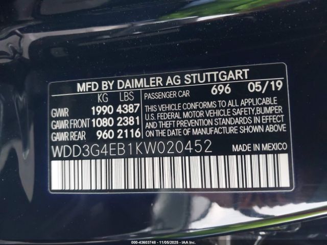 2019 MERCEDES-BENZ A 220 WDD3G4EB1KW020452 Photo 8